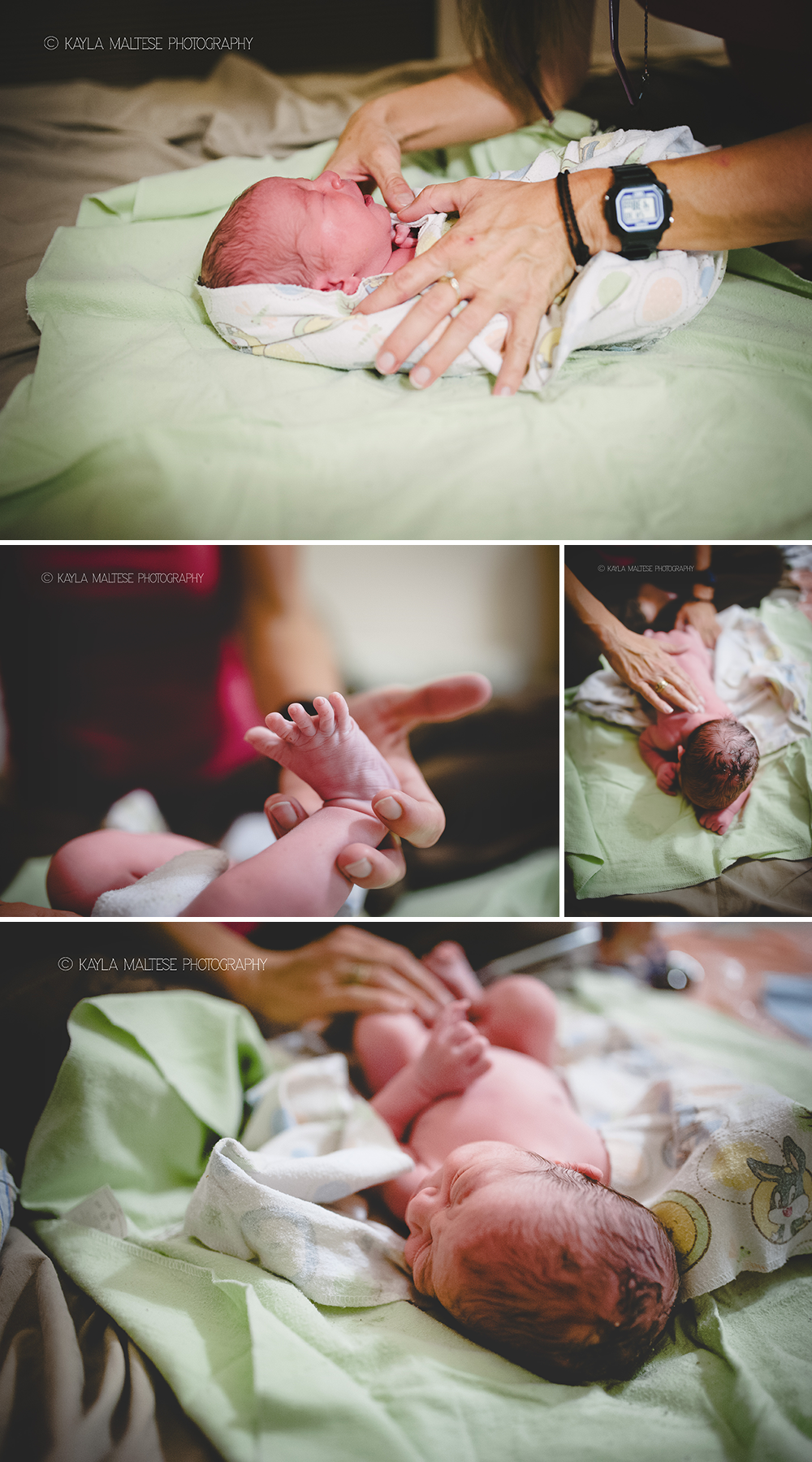 Seattle Tacoma Birth Photographer Newborn Exam