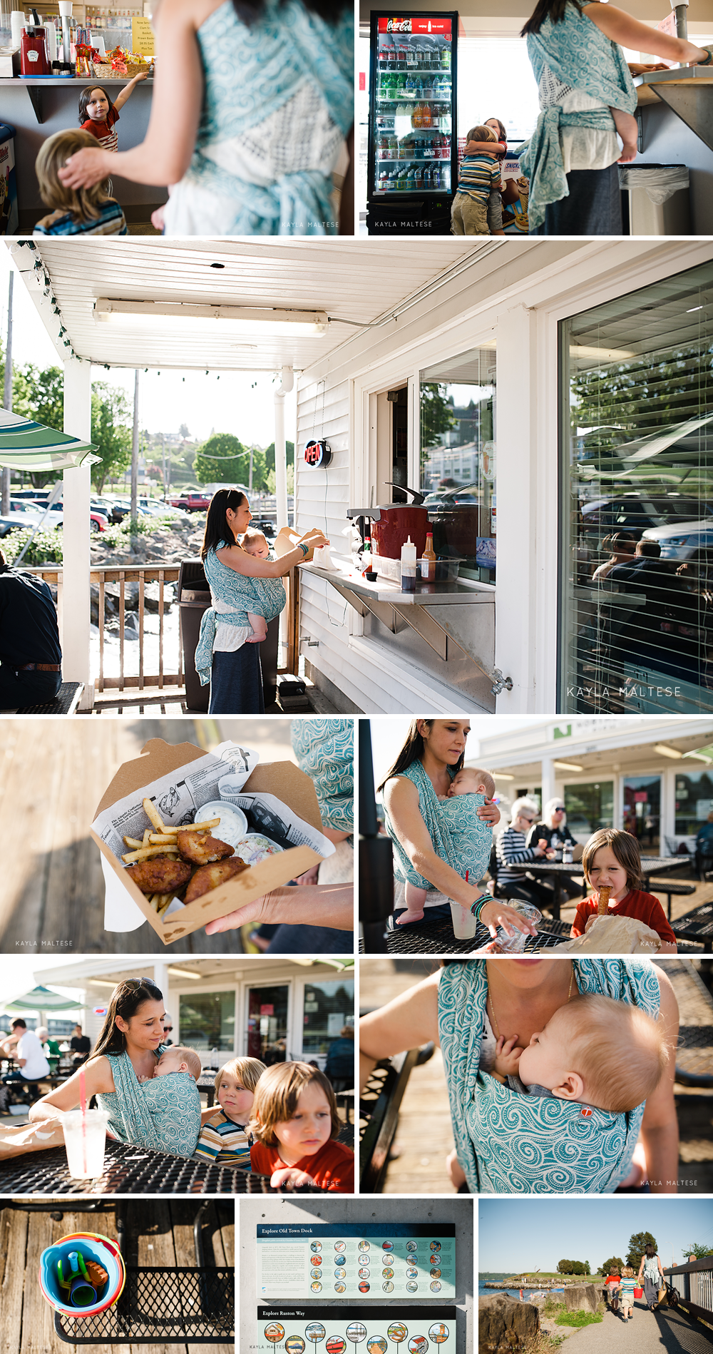 San Diego documentary style photography family session restaurant
