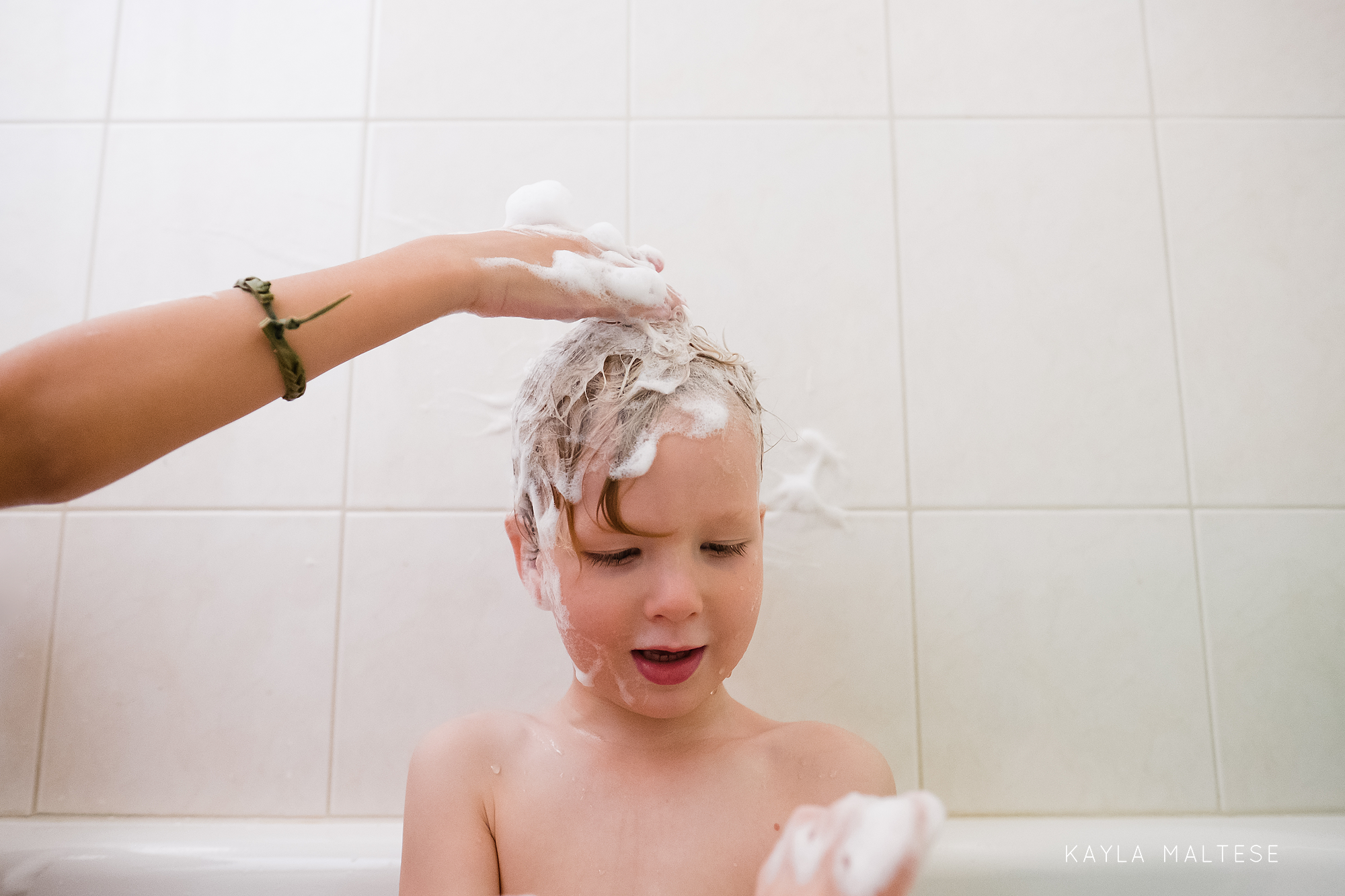 Guam Family Photography - Soapy hair