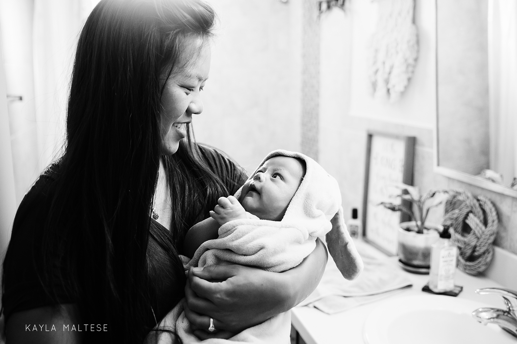 Guam Lifestyle Newborn Session Baby Bath
